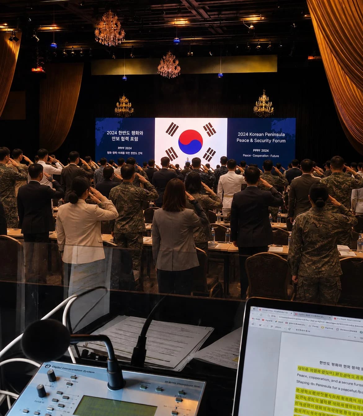 국방·안보 국제 포럼 동시통역 부스
